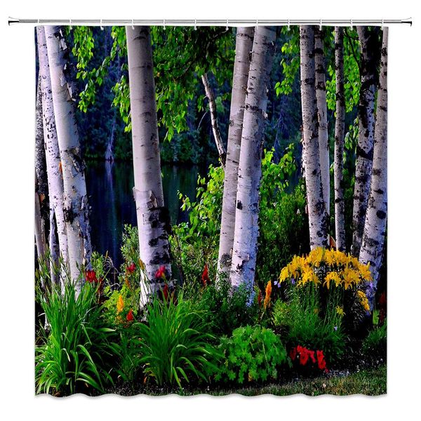 spring forest shower curtain decor birch tree flowers plant natural woodland refreshing scenery green yellow fabric bath
spring forest shower curtain decor birch tree flowers plant natural woodland refreshing scenery green yellow fabric bath