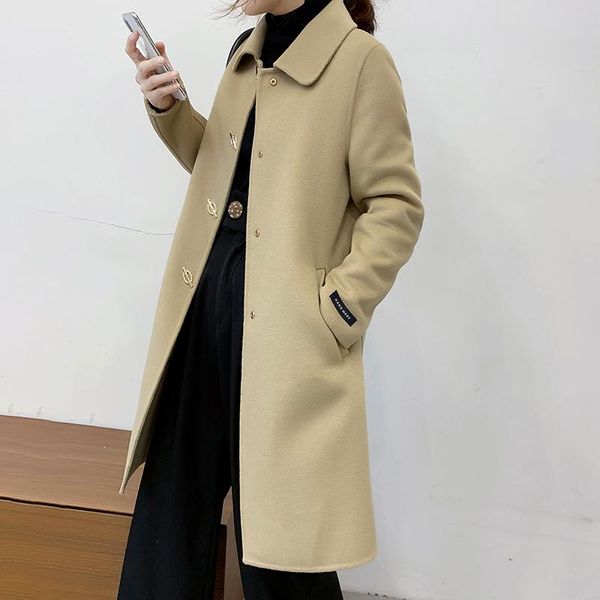 women's wool & blends 2021 women coat long jacket outerwear overcoat female fashion autumn and winter clothing #66870, Black
women's wool & blends 2021 women coat long jacket outerwear overcoat female fashion autumn and winter clothing #66870, Black