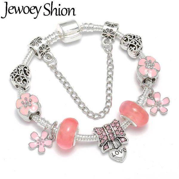 jewoey shion pink flower charm bracelets for women fits brand & bangles diy fashion glass beads jewelry, Golden;silver
jewoey shion pink flower charm bracelets for women fits brand & bangles diy fashion glass beads jewelry, Golden;silver