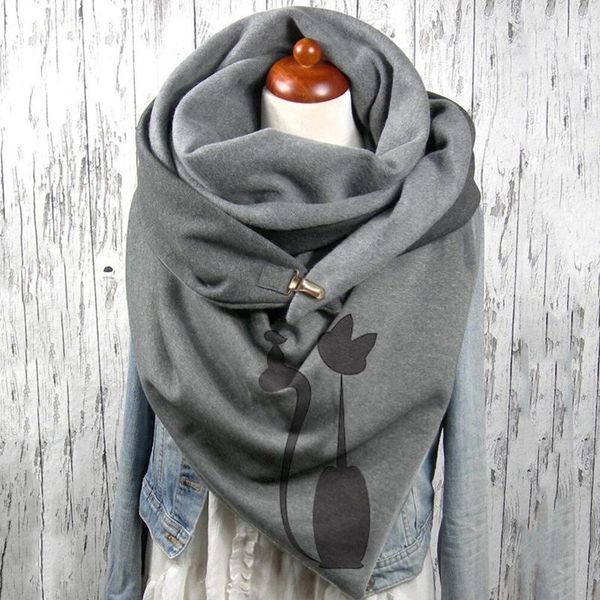 scarves winter scarf for women printing button soft wrap femme christmas warm print neck shawl, Blue;gray
scarves winter scarf for women printing button soft wrap femme christmas warm print neck shawl, Blue;gray