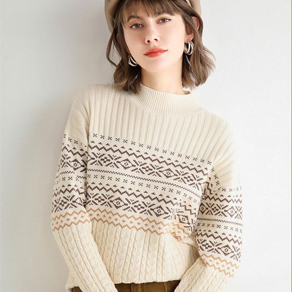 women's sweaters cashmere style for autumn and winter half-collar sweater knit low waist jersey thick loose hoodie with sleeves women, White;black
women's sweaters cashmere style for autumn and winter half-collar sweater knit low waist jersey thick loose hoodie with sleeves women, White;black