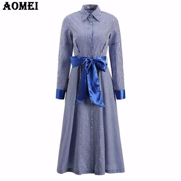 blue plaid long sleeve shirt dress office ladies elegant winter gingham retro pleat with sashes midi dresses femme robes tunics 210416, Black;gray
blue plaid long sleeve shirt dress office ladies elegant winter gingham retro pleat with sashes midi dresses femme robes tunics 210416, Black;gray