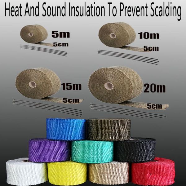 motorcycle exhaust system belt 5*5m10m15m heat and sound insulation winding tape, glass fiber tape to protect the hood
motorcycle exhaust system belt 5*5m10m15m heat and sound insulation winding tape, glass fiber tape to protect the hood
