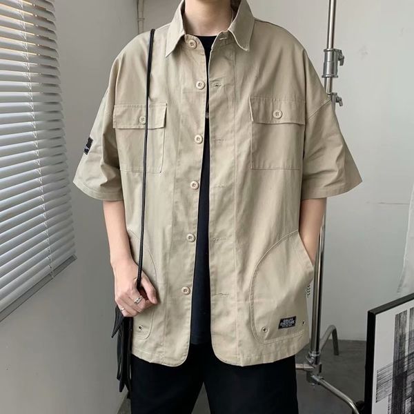 men's casual shirts shirt american tooling men's short sleeve summer military style multi pocket loose coat fashion 630f iytx, White;black
men's casual shirts shirt american tooling men's short sleeve summer military style multi pocket loose coat fashion 630f iytx, White;black