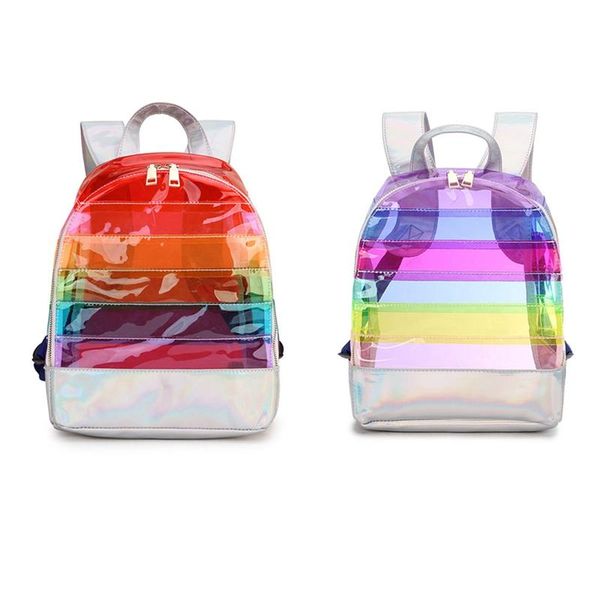 rainbow pvc backpack transparent waterproof school bag women fashion shoulder satchel clear colorful backpacks travel daypack bags
rainbow pvc backpack transparent waterproof school bag women fashion shoulder satchel clear colorful backpacks travel daypack bags