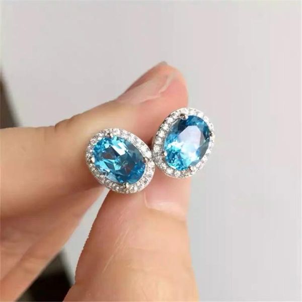 other leechee z stud earrings 6*8mm blue gemstone fashion jewelry for women anniversary gift real 925 sterling silver ship, Golden;silver
other leechee z stud earrings 6*8mm blue gemstone fashion jewelry for women anniversary gift real 925 sterling silver ship, Golden;silver