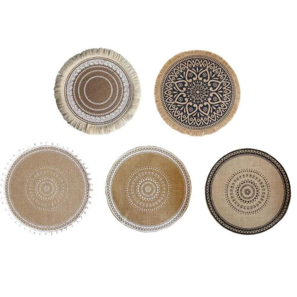 mats & pads woven placemat printed patterns round embroidery/lace table nordic style non-slip heat insulation furniture
mats & pads woven placemat printed patterns round embroidery/lace table nordic style non-slip heat insulation furniture
