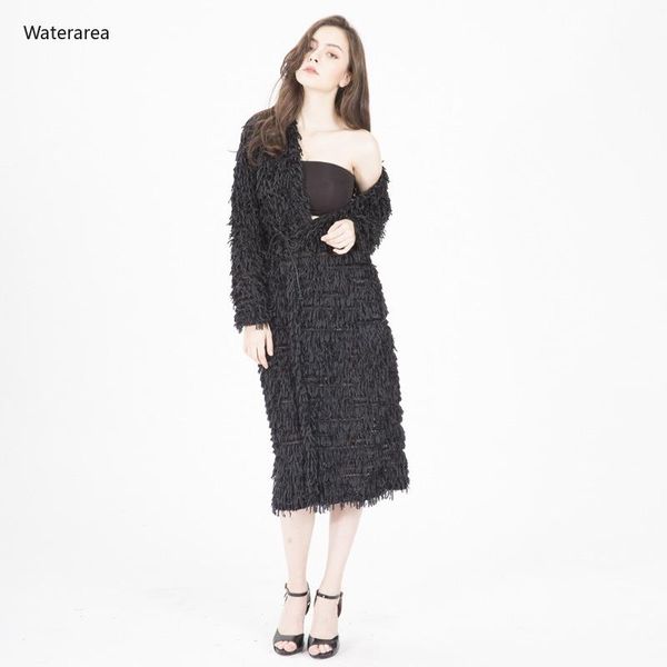 women's trench coats 2021 autumn women fashion fringed sweater cardigan long sleeve coat 18606, Tan;black
women's trench coats 2021 autumn women fashion fringed sweater cardigan long sleeve coat 18606, Tan;black