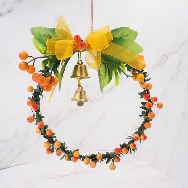 decorative flowers & wreaths 20cm30cm christmas wreath bells fruits hanging decoration wall window closet door garland ornament home decor h
decorative flowers & wreaths 20cm30cm christmas wreath bells fruits hanging decoration wall window closet door garland ornament home decor h