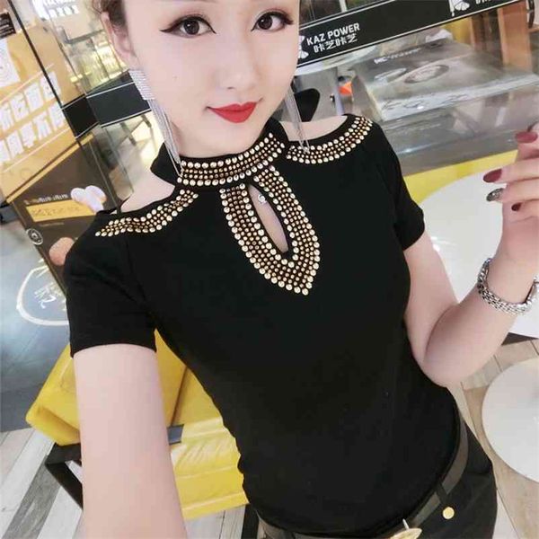 fashion korean hollow out off shoulder diamonds tshirt new summer women streetwear clothes slim shirt camiseta mujer t95402l 210401, White
fashion korean hollow out off shoulder diamonds tshirt new summer women streetwear clothes slim shirt camiseta mujer t95402l 210401, White