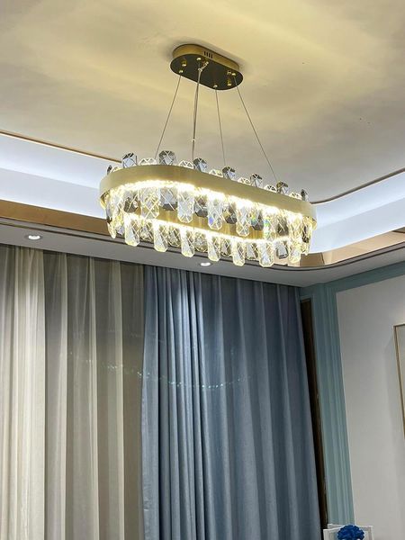 light luxury chandelier post-modern crystal living room lamp simple atmosphere dining bedroom creative pendant lamps
light luxury chandelier post-modern crystal living room lamp simple atmosphere dining bedroom creative pendant lamps