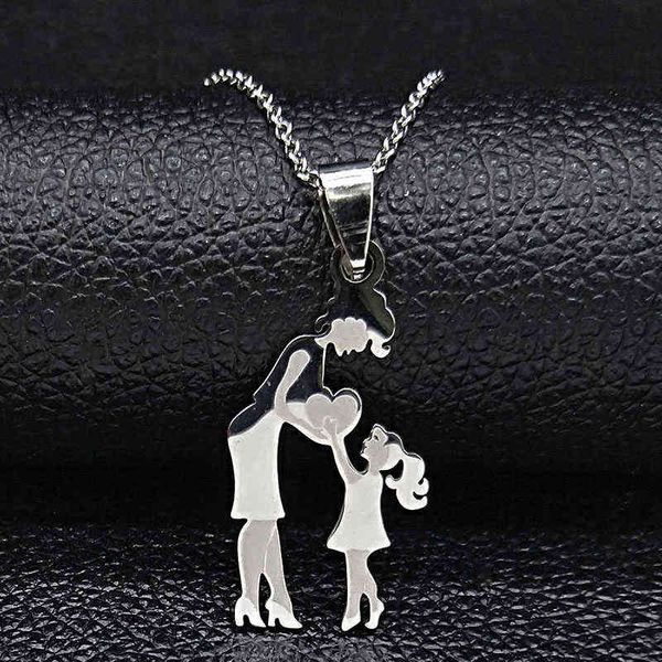 mom daughter stainless steel chain necklace silver color necklaces pendants jewelry mujer mother's day christmas gift n539s01
mom daughter stainless steel chain necklace silver color necklaces pendants jewelry mujer mother's day christmas gift n539s01
