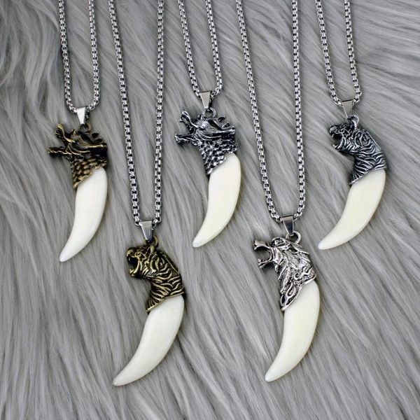 pendant necklaces domineering dragon head students korean necklace men personality tide male ornaments first jewelry gift, Silver
pendant necklaces domineering dragon head students korean necklace men personality tide male ornaments first jewelry gift, Silver