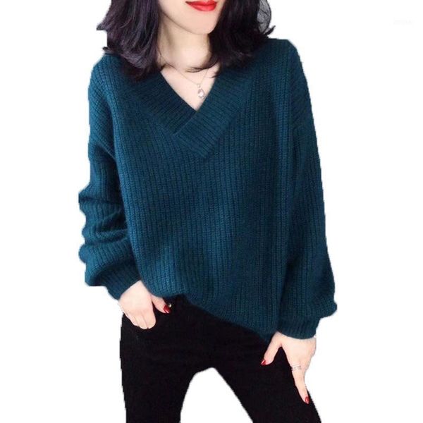 knitted v-neck sweater, autumn and winter fashion simple loose jacket long-sleeved plus size rally knitwearh0032 women's sweaters, White;black
knitted v-neck sweater, autumn and winter fashion simple loose jacket long-sleeved plus size rally knitwearh0032 women's sweaters, White;black