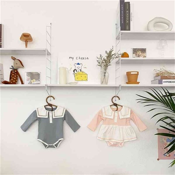 autumn infant kids cute sailor collar long sleeve bodysuits baby brother and sister coveralls 0-2y 210508, Blue
autumn infant kids cute sailor collar long sleeve bodysuits baby brother and sister coveralls 0-2y 210508, Blue