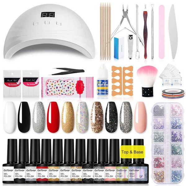 gelfavor manicure set kit profesional uv nail drying lamp with 8/12 pcs gel polish for nails accessories tool art kits
gelfavor manicure set kit profesional uv nail drying lamp with 8/12 pcs gel polish for nails accessories tool art kits