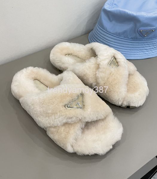 sandals autumn and winter women's cotton slippers wool gentle mink triangle cross plush one-sided thick sole wearing shoes, Black
sandals autumn and winter women's cotton slippers wool gentle mink triangle cross plush one-sided thick sole wearing shoes, Black