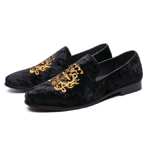 men's fashion suede leather embroidery loafers mens casual printed moccasins oxfords shoes man party driving flats eu size 38-45 dress, Black
men's fashion suede leather embroidery loafers mens casual printed moccasins oxfords shoes man party driving flats eu size 38-45 dress, Black