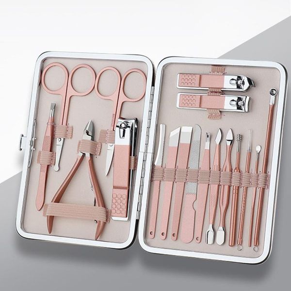 nail art kits 18 pcs manicure sets pedicure pusher files leather case stainless steel clippers cuticle scissors knife set
nail art kits 18 pcs manicure sets pedicure pusher files leather case stainless steel clippers cuticle scissors knife set