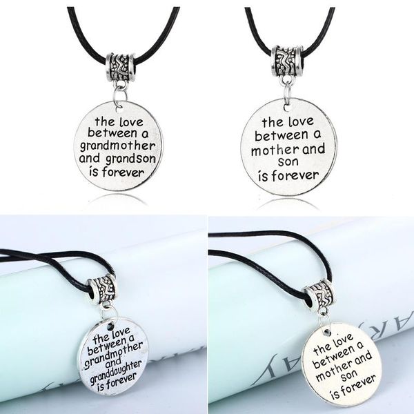 gothic choker love mom grandmother and grandson mother son heart pendant leather chain necklace mother's day gifts necklaces, Silver
gothic choker love mom grandmother and grandson mother son heart pendant leather chain necklace mother's day gifts necklaces, Silver