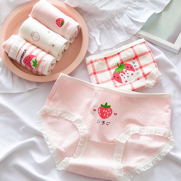 women's panties 4 pieces/lot women cotton briefs female underwear red underpants cartoon strawberry cute girl's intimate knickes, Black;pink
women's panties 4 pieces/lot women cotton briefs female underwear red underpants cartoon strawberry cute girl's intimate knickes, Black;pink
