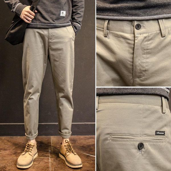 spring and autumn straight casual pants men loose-fitting cotton men's korean version of the trend solid color, Black
spring and autumn straight casual pants men loose-fitting cotton men's korean version of the trend solid color, Black