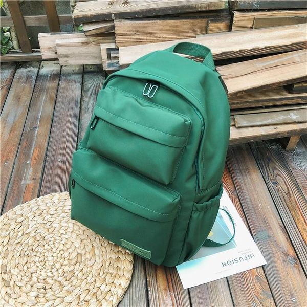 simple double pocket art small fresh ie canvas bag moe some korean version of large capacity backpack
simple double pocket art small fresh ie canvas bag moe some korean version of large capacity backpack