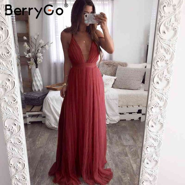 berrygo deep v neck long party dress women pleated strap backless summer dresses mesh night club ladies vestidos robe femme 210513, Black;gray
berrygo deep v neck long party dress women pleated strap backless summer dresses mesh night club ladies vestidos robe femme 210513, Black;gray