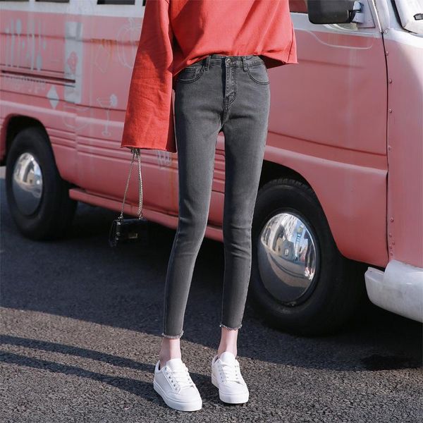 black ankle- length jeans for women casual office lady high waisted pencil skinny fashion korean denim pants women's, Blue
black ankle- length jeans for women casual office lady high waisted pencil skinny fashion korean denim pants women's, Blue