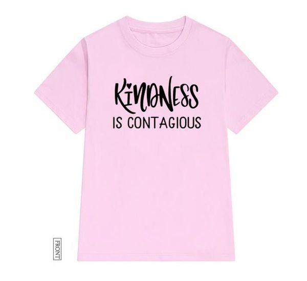 women's t-shirt kindness is contagious women tshirt cotton casual funny t shirt lady yong girl tee 5 colors drop ship p853, White
women's t-shirt kindness is contagious women tshirt cotton casual funny t shirt lady yong girl tee 5 colors drop ship p853, White