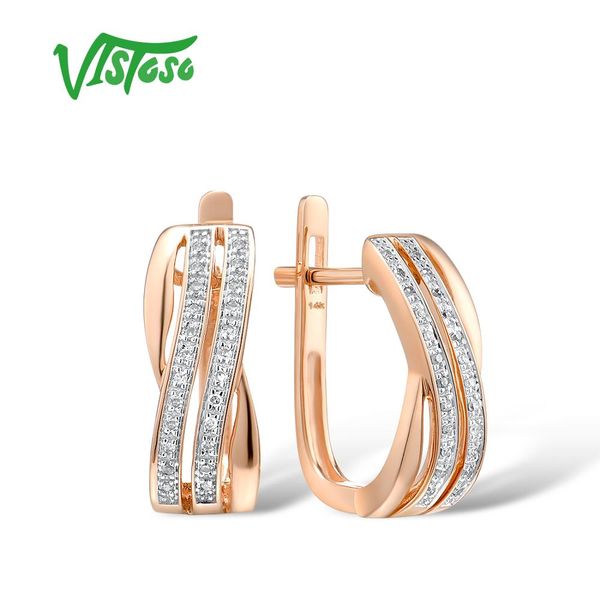 vistoso 14k 585 rose gold earrings for lady glamorous elegant sparkling diamond earrings luxury wedding engagement fine jewelry, Golden;silver
vistoso 14k 585 rose gold earrings for lady glamorous elegant sparkling diamond earrings luxury wedding engagement fine jewelry, Golden;silver