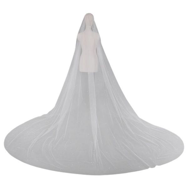 headpieces romantic trailing cathedral wedding veil one-layer mesh face cover imitation pearl beading jewelry bridal headpiece 87hc, Silver
headpieces romantic trailing cathedral wedding veil one-layer mesh face cover imitation pearl beading jewelry bridal headpiece 87hc, Silver