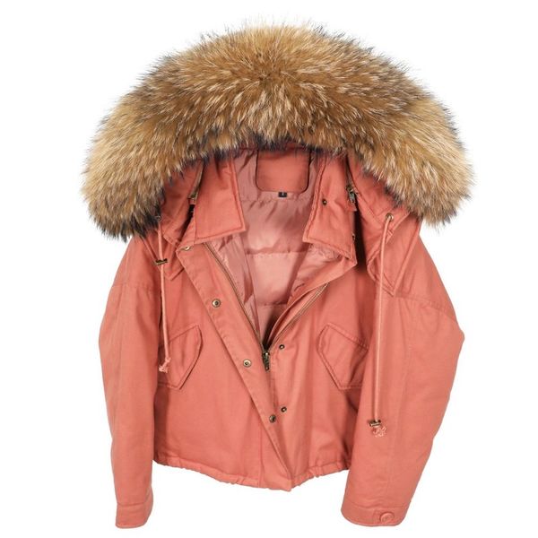 2020new natural raccoon fur collar park jacket coat hooded women's down jacket, Black
2020new natural raccoon fur collar park jacket coat hooded women's down jacket, Black