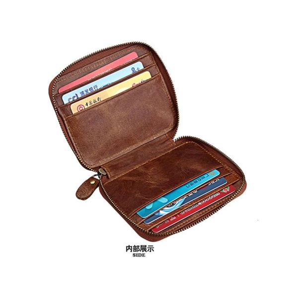 the wallet short leather zipper wallet for men, Black
the wallet short leather zipper wallet for men, Black