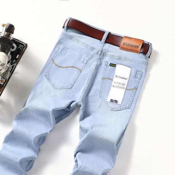 men's jeans fashion brand clothing slim men summer autumn business casual 2021 man oversize denim pants trousers baggy stretch, Blue
men's jeans fashion brand clothing slim men summer autumn business casual 2021 man oversize denim pants trousers baggy stretch, Blue