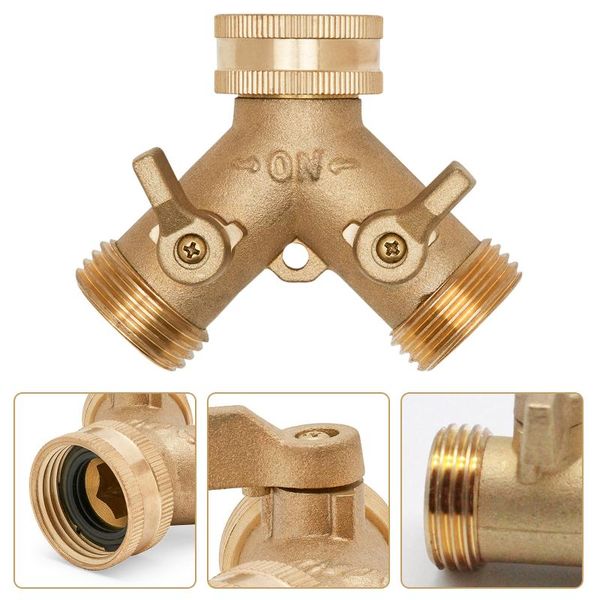 watering equipments garden hose connector tap outlet splitter heavy duty brass 2way irrigation adapter with 2valve washer#38
watering equipments garden hose connector tap outlet splitter heavy duty brass 2way irrigation adapter with 2valve washer#38