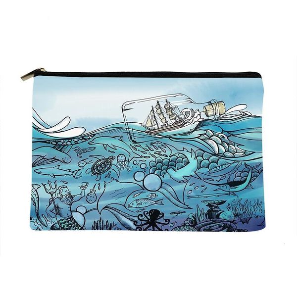 cosmetic bags & cases women boat in a bottle printed make up bag fashion cosmetics organizer for travel colorful storage lady
cosmetic bags & cases women boat in a bottle printed make up bag fashion cosmetics organizer for travel colorful storage lady