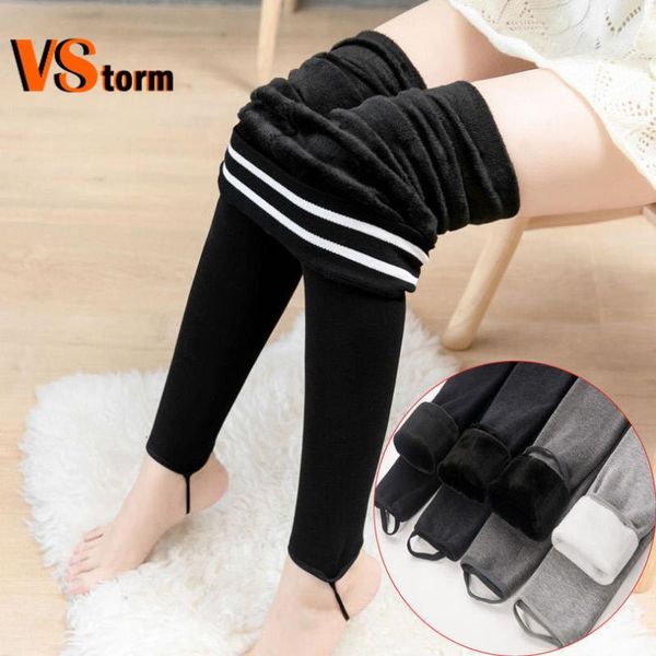 women's leggings striped sweatpants all-in-one wear cotton pants plus thick women high-waisted autumn/winter feet warm, Black
women's leggings striped sweatpants all-in-one wear cotton pants plus thick women high-waisted autumn/winter feet warm, Black