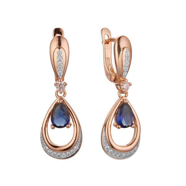 new elegant for women 585 rose gold color jewelry luxury blue cubic zircon drop earrings, Bronze;silver
new elegant for women 585 rose gold color jewelry luxury blue cubic zircon drop earrings, Bronze;silver