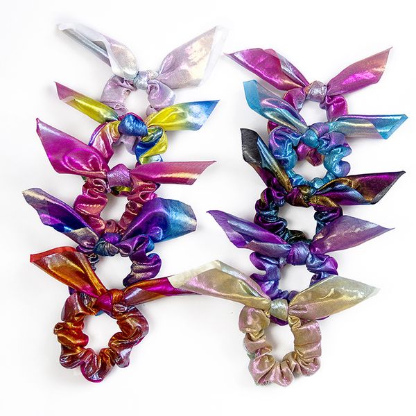 fashion metallic laser hair scrunchies women glitter elastic hair bands bowknot rabbit ears ponytail holder hair accessories, Pink
fashion metallic laser hair scrunchies women glitter elastic hair bands bowknot rabbit ears ponytail holder hair accessories, Pink