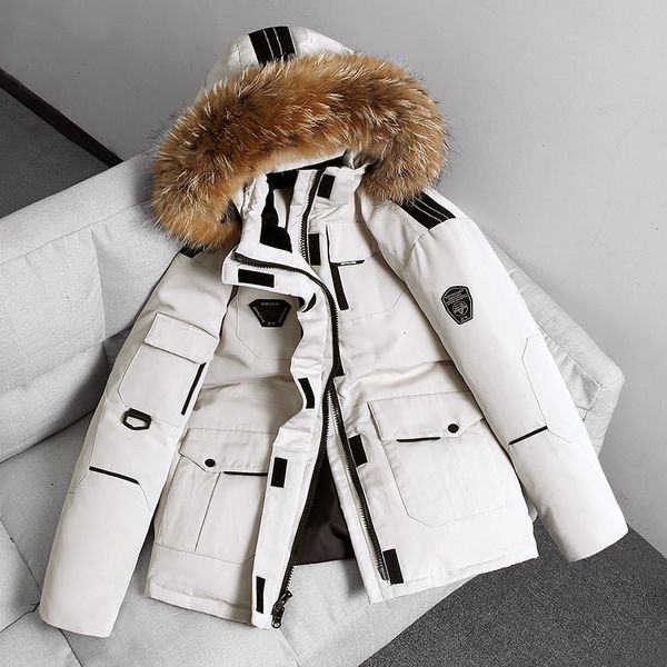 winter hooded down jacket men korea style solid parkas white duck warm bomber jackets thicken windproof coat clothes, Black
winter hooded down jacket men korea style solid parkas white duck warm bomber jackets thicken windproof coat clothes, Black