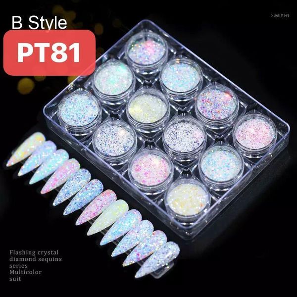 set 12 colors nail art holographic pochromic ornament polish manicure diy decorations magic laser color glitter powder1, Silver;gold
set 12 colors nail art holographic pochromic ornament polish manicure diy decorations magic laser color glitter powder1, Silver;gold