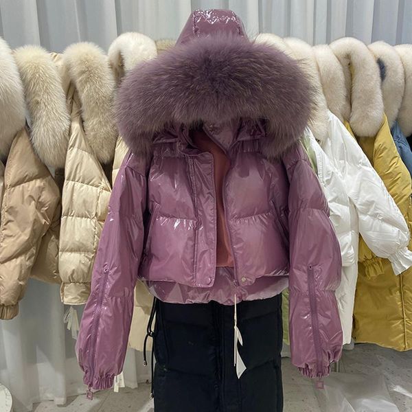 women's down & parkas winter puffer jacket coat for women 2021 big fur hooded glossy thick warm short outwear female snowwear parka, Black
women's down & parkas winter puffer jacket coat for women 2021 big fur hooded glossy thick warm short outwear female snowwear parka, Black