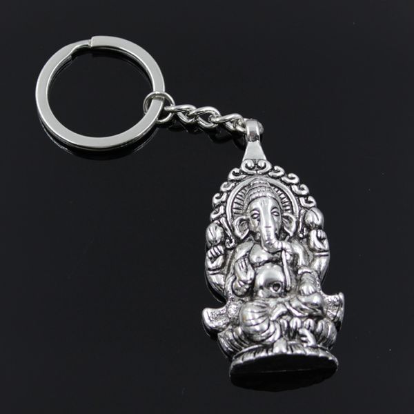 new fashion men 30mm keychain diy metal holder chain vintage ganesha buddha elephant 62x32mm silver color pendant gift
new fashion men 30mm keychain diy metal holder chain vintage ganesha buddha elephant 62x32mm silver color pendant gift