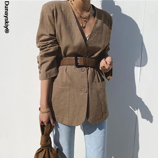 women's suits & blazers 2021 spring autumn jackets fashionable vintage oversized with belt lace up lady wild, White;black
women's suits & blazers 2021 spring autumn jackets fashionable vintage oversized with belt lace up lady wild, White;black
