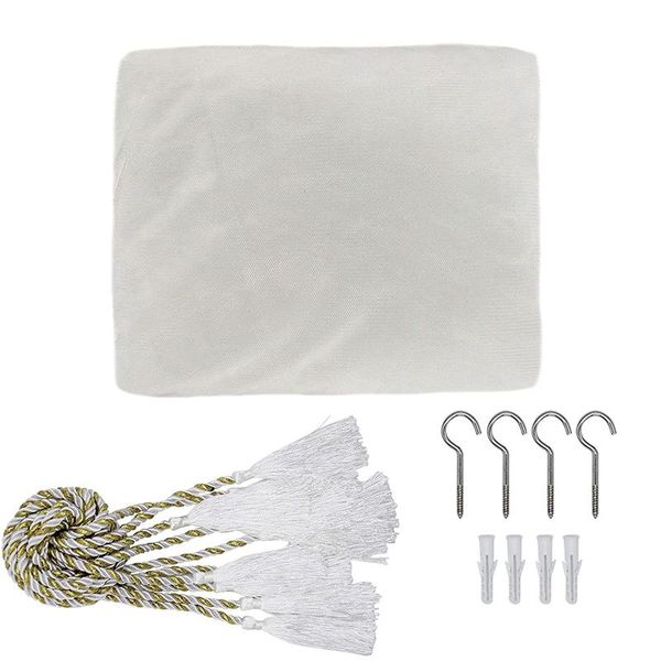 curtain & drapes 4 corner post bed canopy, elegant net for full/queen/king size (white)
curtain & drapes 4 corner post bed canopy, elegant net for full/queen/king size (white)