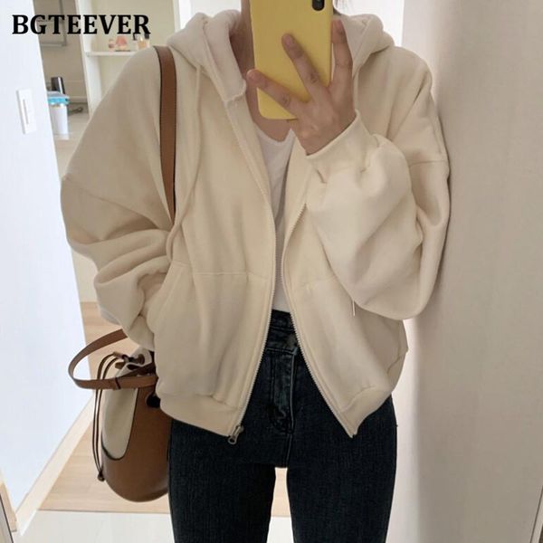 women's hoodies & sweatshirts bgteever casual loose hooded short women autumn winter long sleeve zippers female cardigans outwewar 2021, Black
women's hoodies & sweatshirts bgteever casual loose hooded short women autumn winter long sleeve zippers female cardigans outwewar 2021, Black