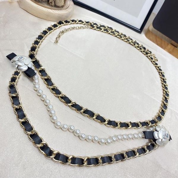 belts brand fashion party for women vintage thick chain long belt gold color double pearls necklace fine jewelry, Black;brown
belts brand fashion party for women vintage thick chain long belt gold color double pearls necklace fine jewelry, Black;brown