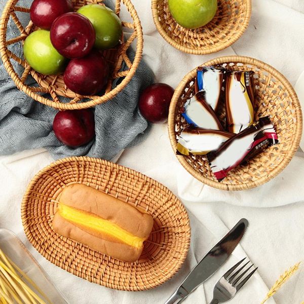 rattan woven tray storage basket convenience store handmade round craft for fruit kitchen baskets
rattan woven tray storage basket convenience store handmade round craft for fruit kitchen baskets
