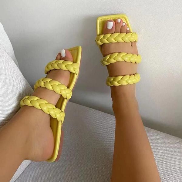 slippers 2021 women weave platform solid female summer square toe beach sewing slides ladies casual comfort flat plus size, Black
slippers 2021 women weave platform solid female summer square toe beach sewing slides ladies casual comfort flat plus size, Black